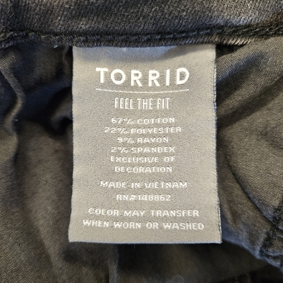 Torrid Feel The Fit Black Charcoal Pull On Jogger Pants NEW Plus Size - Picture 6 of 11